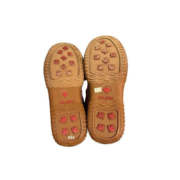 Pajar White & DarkTan Grip Boots W/Red Strap Canada Eu 37 US Sz‎ 6-6 1/2 - Picture 8 of 13